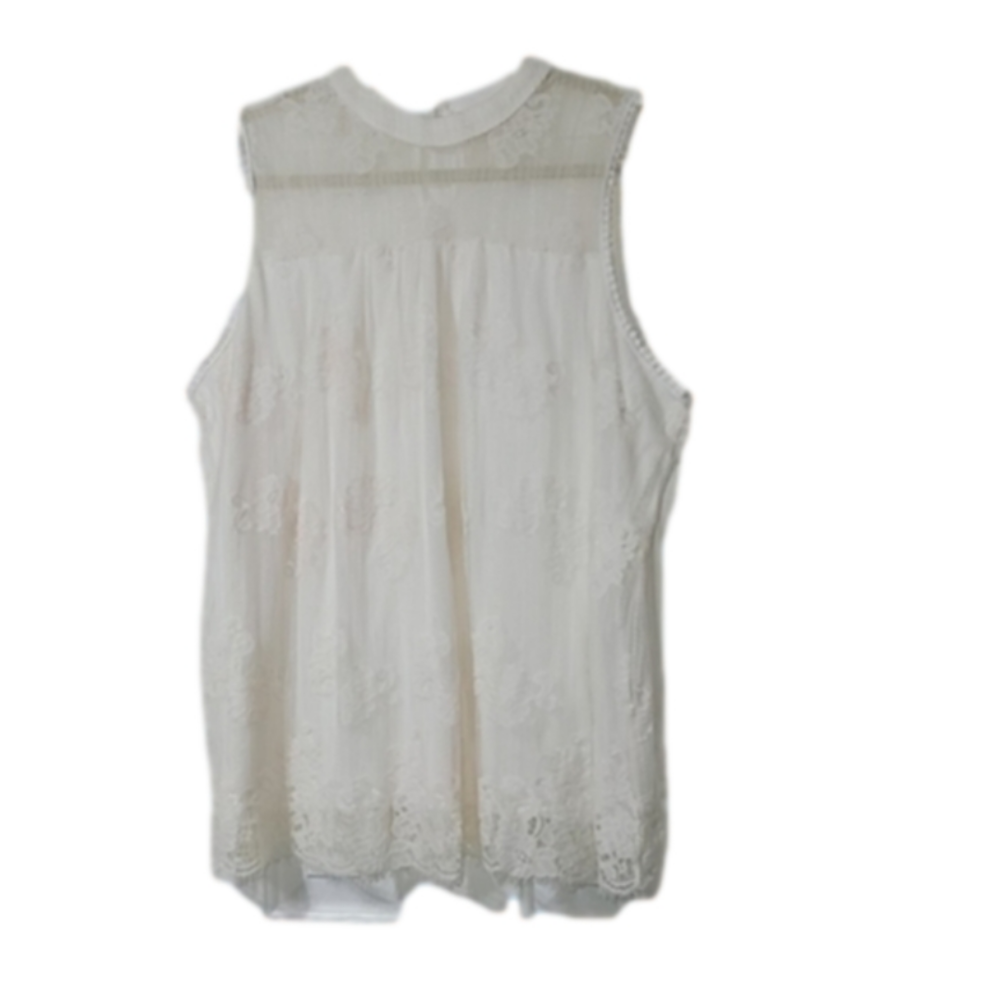 EVE and MADDIE Trapeze-style Lace Halter top, 3X